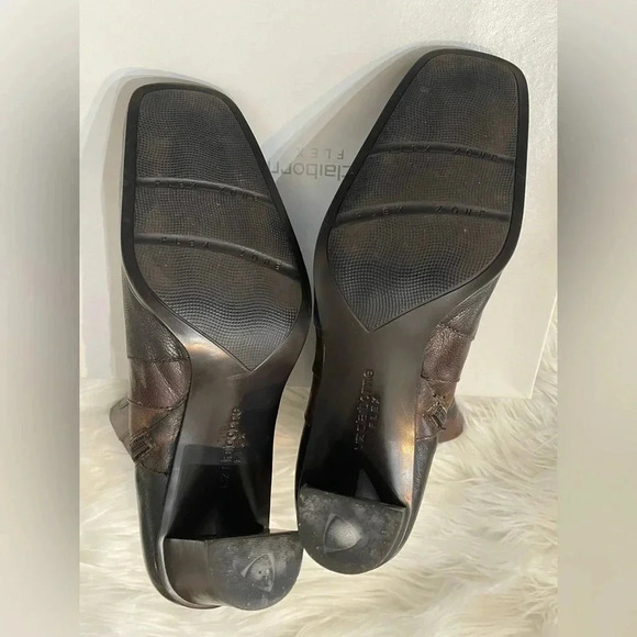 Liz Claiborne Flex Trinity Leather Ankle Boots Reddish Brown Size 8.5 - Picture 7 of 14